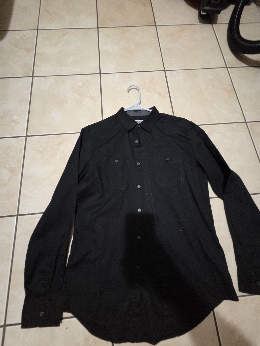 Unlisted Men's Black Long-Sleeve Button-Down Shirt